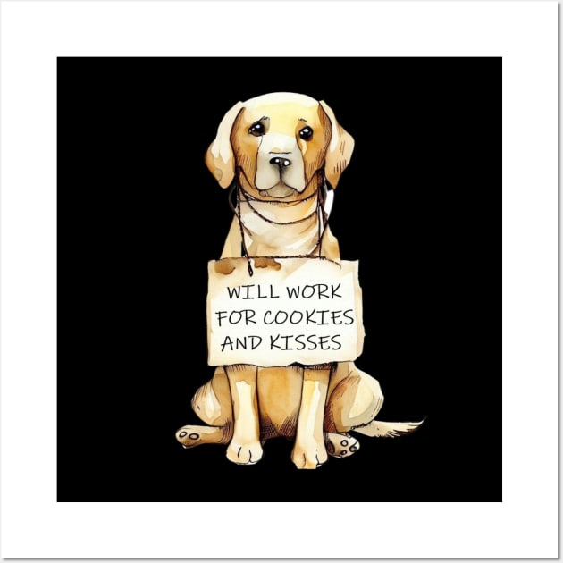 Cookies & Kisses Labrador Retriever Wall Art by ZogDog Pro